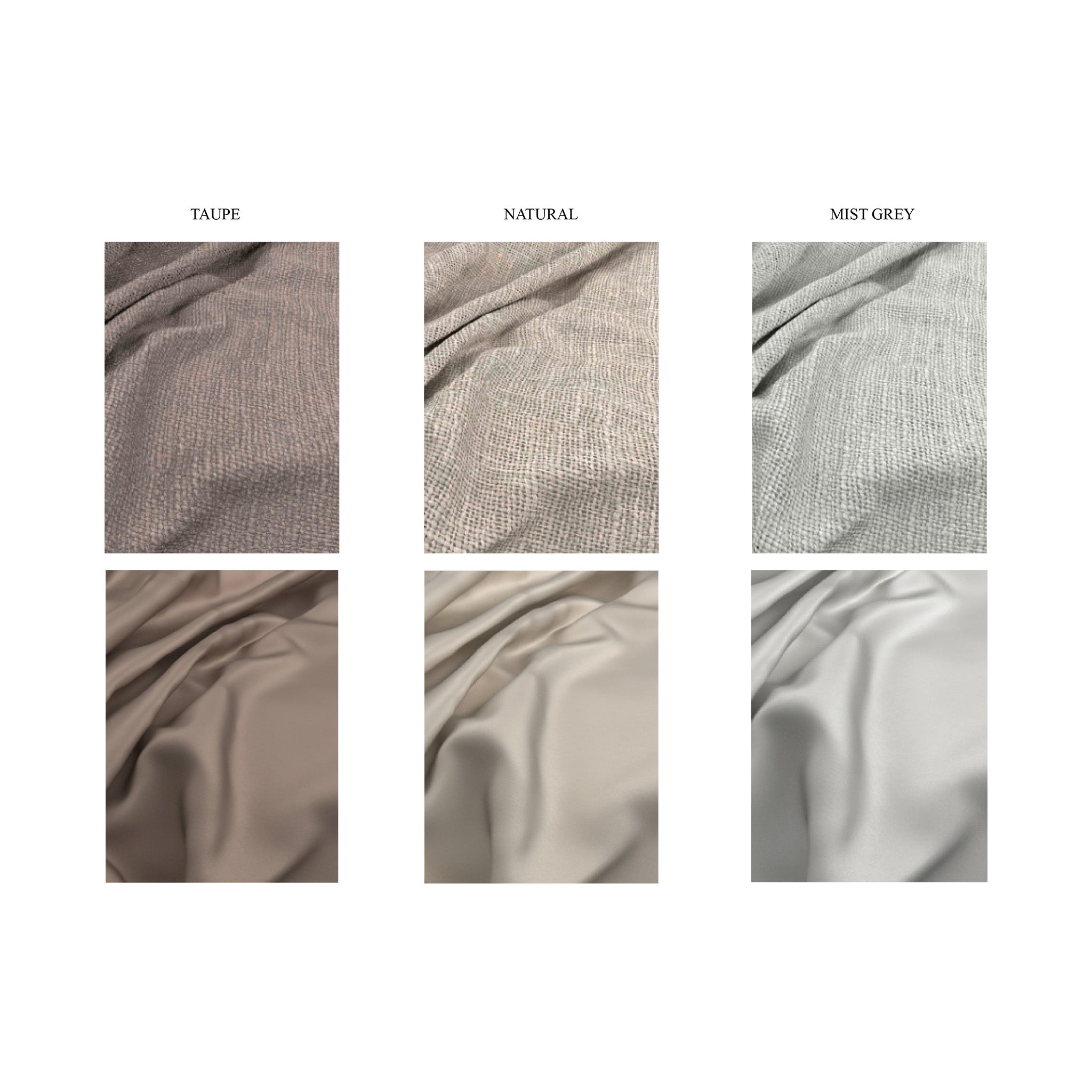 Luxury Linen Blend and Satin Border Bed Throw - Taupe